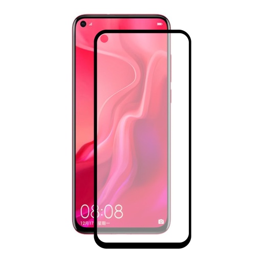 [000006312] Protector de pantalla para Huawei Nova 4, Vidrio templado, Grosor 0.33 mm, Negro