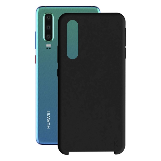 [000006313] Funda para Huawei P30, Semirrígida, Negro