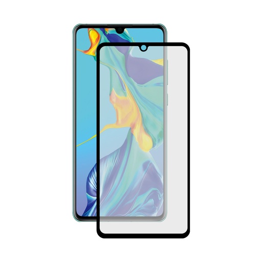 [000006317] Protector de pantalla para Huawei P30, Vidrio templado, Grosor 0.33 mm, Negro