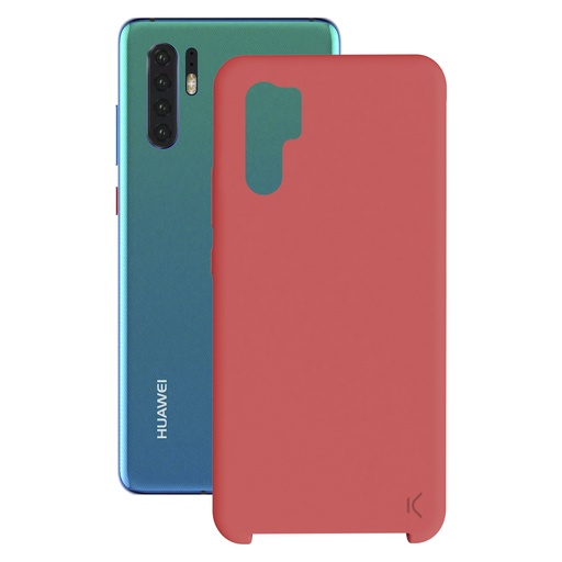 [000006323] Funda para Huawei P30 Pro, Semirrígida, Rojo