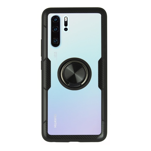 [000006325] Funda para Huawei P30 Pro, Semirrígida, Magnético para soporte coche, Transparente