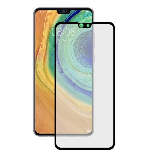 [000006346] Protector de pantalla para Huawei Mate 30, TPU, vidrio templado, Negro