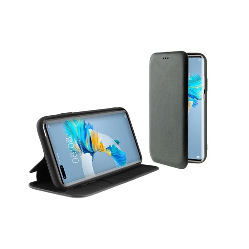 [000006383] Funda con tapa para Huawei MATE 40 Pro 5G, Rígida, Negro