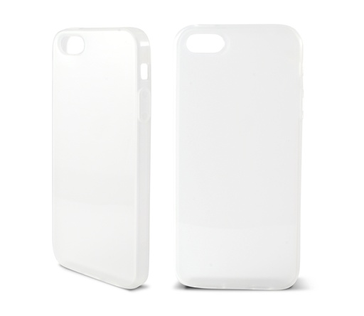[000006391] Funda para iPhone SE, 5, 5S, Semirrígida, Transparente