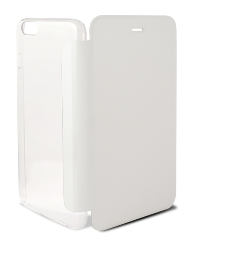 [000006397] Funda con tapa para iPhone 6, 6S, Semirrígida, Blanco