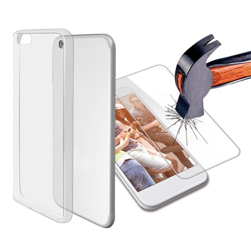 [000006398] Kit de Protección para iPhone 6, 6S, Semirrígida, Transparente