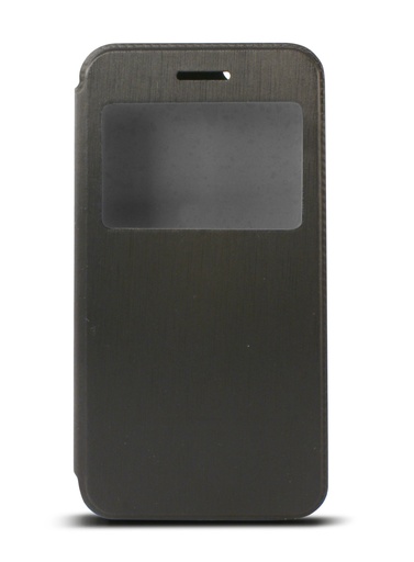 [000006402] Funda con tapa para iPhone 6 Plus, 6S Plus, Semirrígida, Standing, Negro