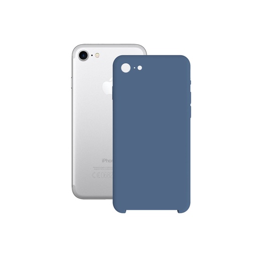 [000006410] Funda para iPhone 7, iPhone 8, iPhone SE 2021, Semirrígida, Azul