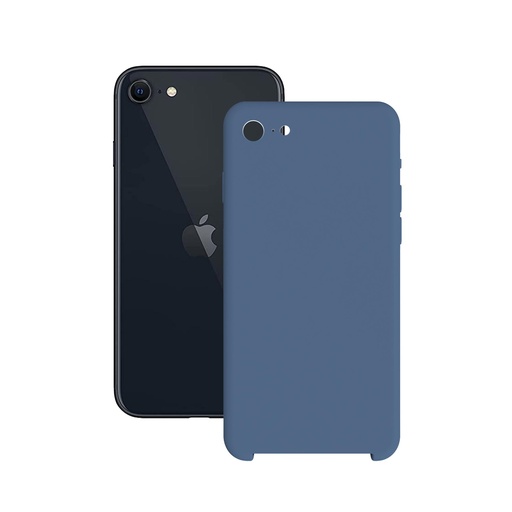 [000006413] Funda para iPhone SE 2022, SE 2020, 8 y 7, Semirrígida, Azul