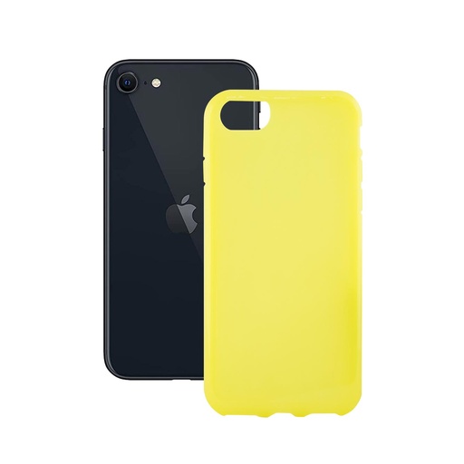 [000006418] Funda para iPhone SE 2022, SE 2020, 8 y 7, Semirrígida, Funda con aroma, Limón, Amarillo