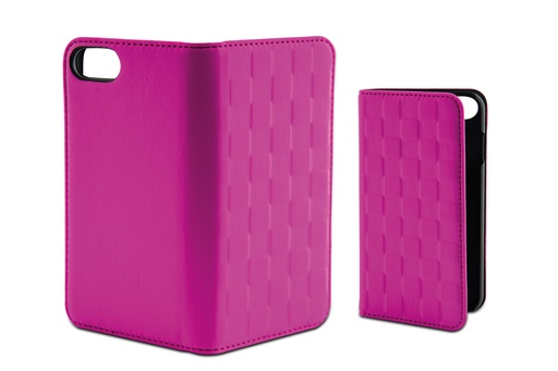 [000006438] Funda con tapa para iPhone 7 Plus, iPhone 8 Plus, Semirrígida, Standing, Rosa