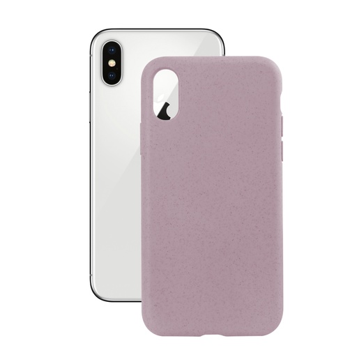 [000006451] Funda Ecológica para iPhone X, iPhone XS, Semirrígida, Rosa