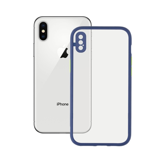 [000006453] Funda para iPhone X, XS, Flexible, Azul