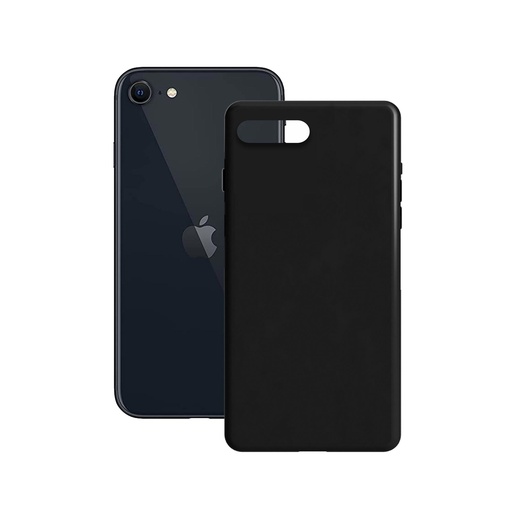 [000006461] Funda para iPhone SE 2022, SE 2020, 8 y 7, Rígida, Negro