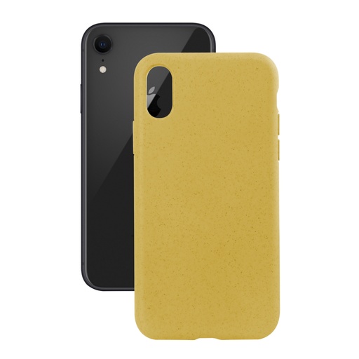 [000006467] Funda Ecológica para iPhone XR, Semirrígida, Amarillo
