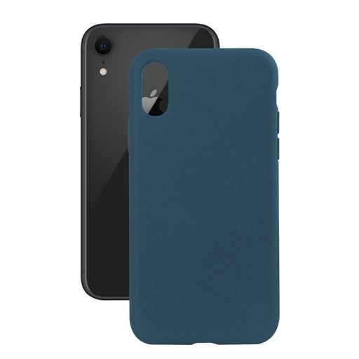 [000006468] Funda Ecológica para iPhone XR, Semirrígida, Azul