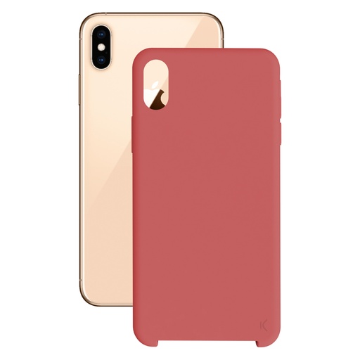 [000006475] Funda para iPhone XS Max, Semirrígida, Rojo