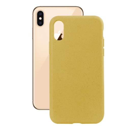 [000006479] Funda Ecológica para iPhone XS Max, Semirrígida, Amarillo