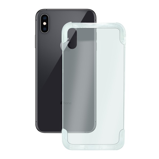[000006482] Funda para iPhone XS Max, Semirrígida, Alta Protección, Transparente