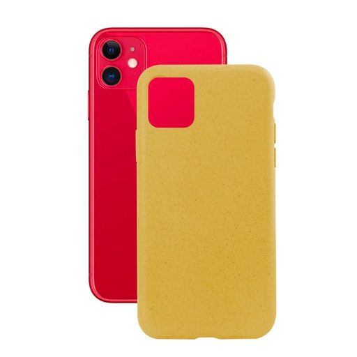 [000006504] Funda Ecológica para iPhone 11, Semirrígida, Amarillo