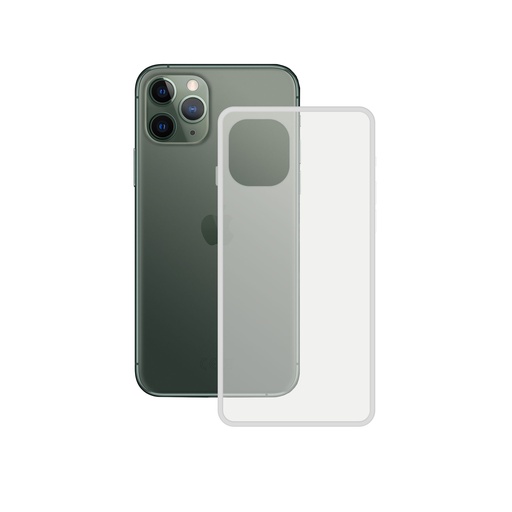 [000006522] Funda semirrígida para iPhone 11 Pro Max, Laterales reforzados, Rígida, Compatible con carga inalámbrica, Transparente