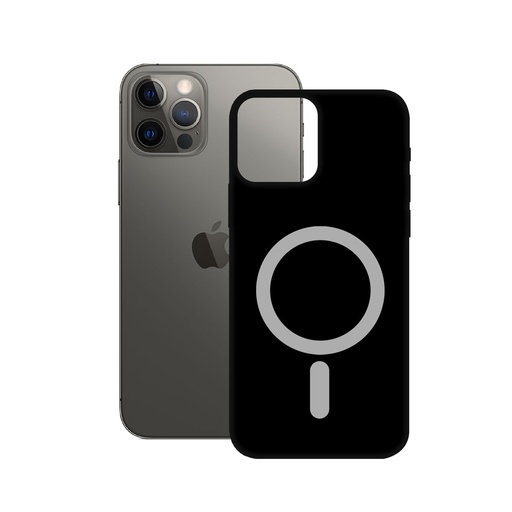 [000006537] Funda para iPhone 12 compatible con MagCharge, Flexible, Negro