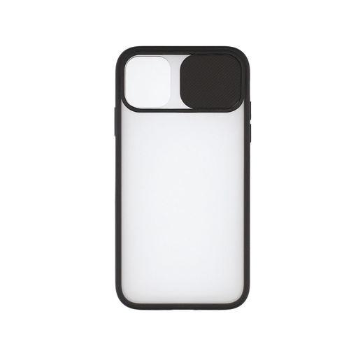 [000006540] Funda para iPhone 12, Semirrígida, Negro
