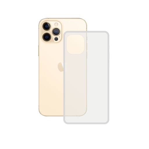 [000006542] Funda semirrígida para iPhone 12/12 Pro, Laterales reforzados, Rígida, Compatible con carga inalámbrica, Transparente