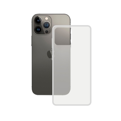 [000006600] Funda semirrígida para iPhone 14 Pro, Laterales reforzados, Rígida, Compatible con carga inalámbrica, Transparente