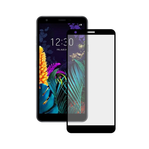 [000006641] Protector de pantalla para LG K30, Vidrio templado, Grosor 0,33 mm, Negro