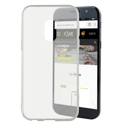 [000006650] Funda para Samsung Galaxy A5 2017, Semirrígida, Transparente