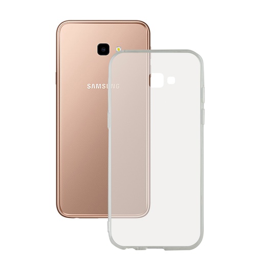 [000006691] Funda para Samsung Galaxy J4 Plus 2018, Semirrígida, Transparente
