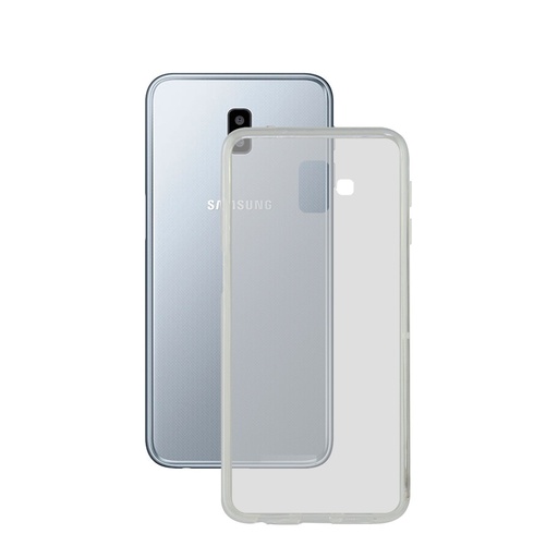 [000006695] Funda para Samsung Galaxy J6 Plus 2018, Flexible, Transparente