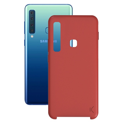 [000006699] Funda para Samsung Galaxy A9 2018, Semirrígida, Rojo