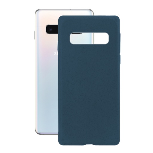 [000006707] Funda Ecológica para Samsung Galaxy S10, Semirrígida, Azul