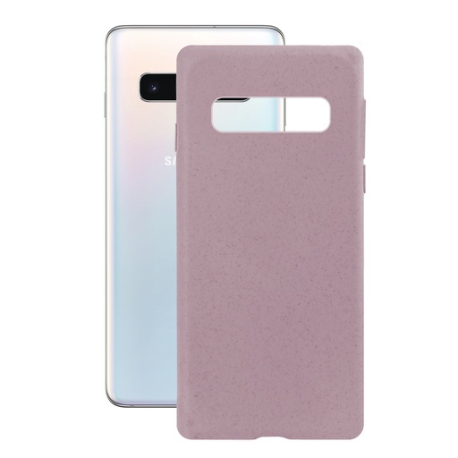 [000006708] Funda Ecológica para Samsung Galaxy S10, Semirrígida, Rosa