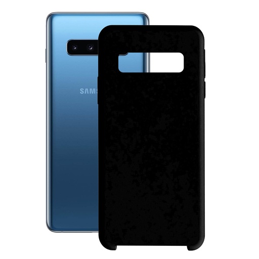 [000006711] Funda para Samsung Galaxy S10 Plus, Semirrígida, Negro