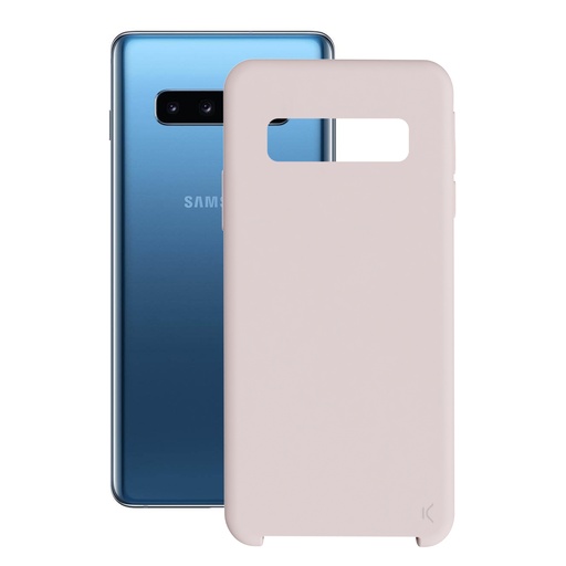[000006713] Funda para Samsung Galaxy S10 Plus, Semirrígida, Rosa