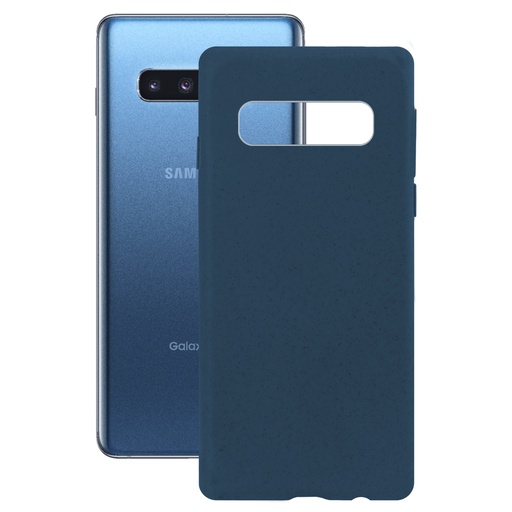 [000006715] Funda Ecológica para Samsung Galaxy S10 Plus, Semirrígida, Azul