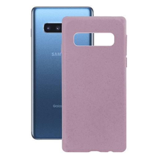 [000006716] Funda Ecológica para Samsung Galaxy S10 Plus, Semirrígida, Rosa