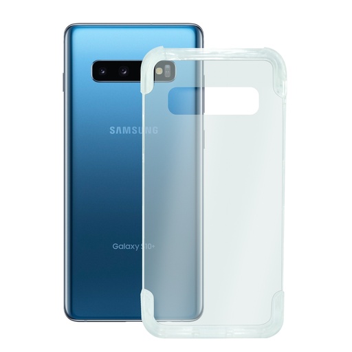 [000006717] Funda para Samsung Galaxy S10 Plus, Semirrígida, Alta Protección, Transparente