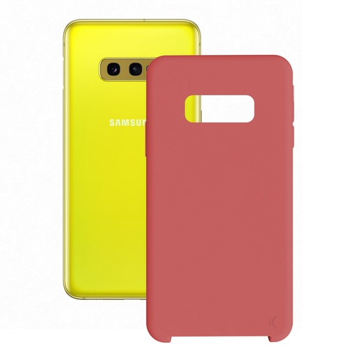 [000006721] Funda para Samsung Galaxy S10E, Semirrígida, Rojo