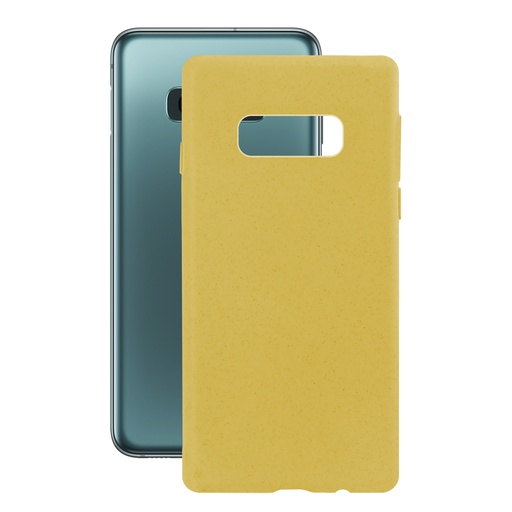 [000006723] Funda Ecológica para Samsung Galaxy S10E, Semirrígida, Amarillo