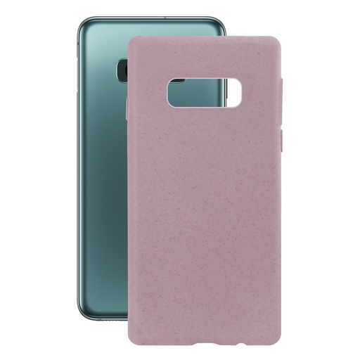 [000006725] Funda Ecológica para Samsung Galaxy S10E, Semirrígida, Rosa