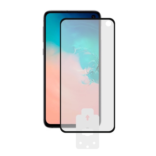 [000006730] Protector de pantalla para Samsung Galaxy S10E, Vidrio templado, Grosor 0.33 mm, Negro