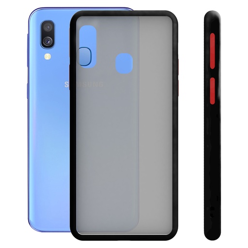 [000006741] Funda para Samsung Galaxy A40, Semirrígida, Negro
