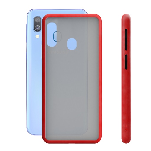 [000006742] Funda para Samsung Galaxy A40, Semirrígida, Rojo