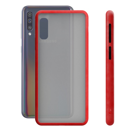 [000006745] Funda para Samsung Galaxy A50, Galaxy A30S, Semirrígida, Rojo