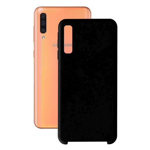 [000006753] Funda para Samsung Galaxy A70, Semirrígida, Negro
