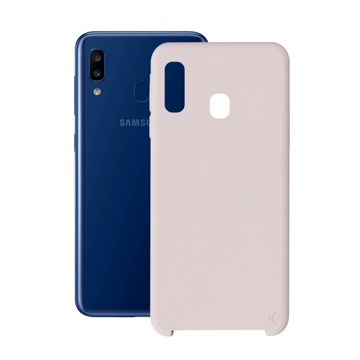 [000006762] Funda para Samsung Galaxy A20, Semirrígida, Rosa